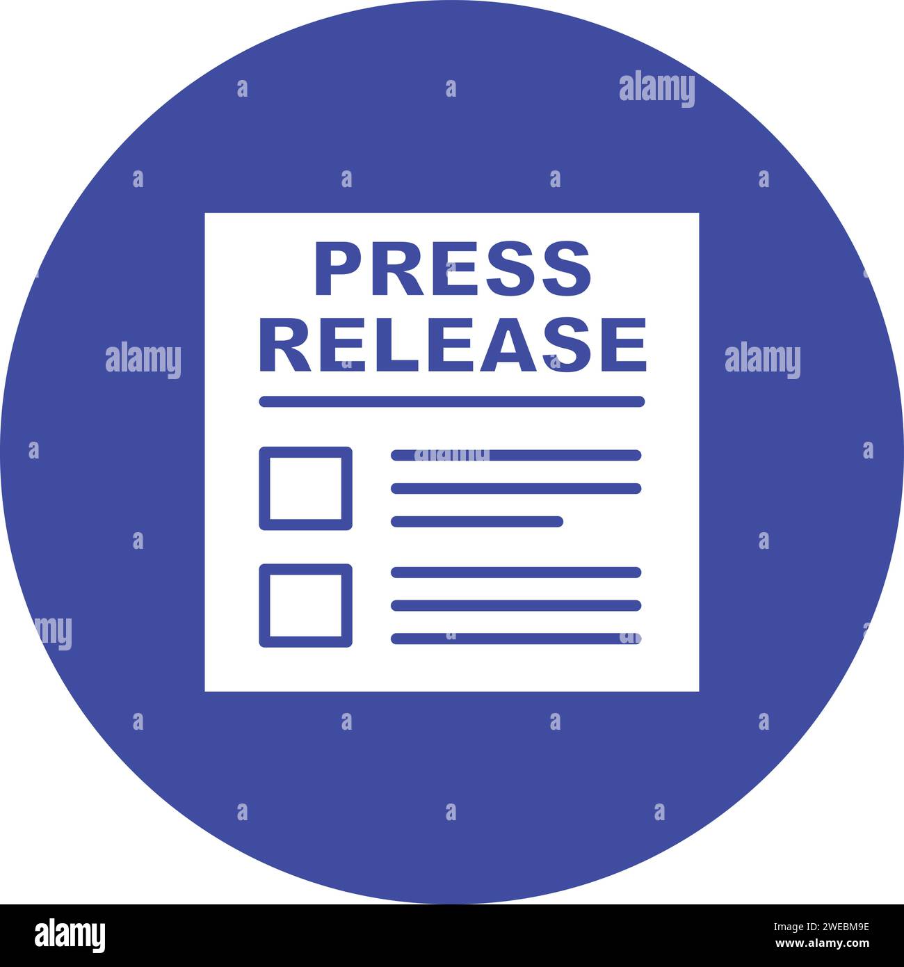 Press Releases icon vector image. Suitable for mobile application web application and print media. Stock Vector
