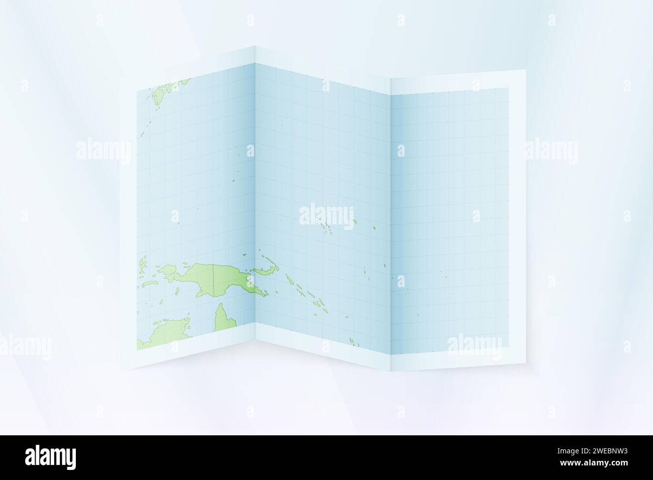 Marshall Islands map, folded paper with Marshall Islands map. Vector illustration. Stock Vector