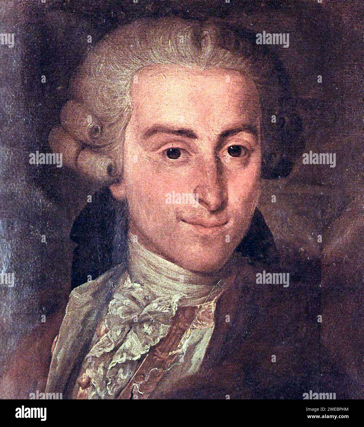 Giovanni Sammartini, Giovanni Battista Sammartini (1700 – 1775) Italian composer, violinist, Stock Photo