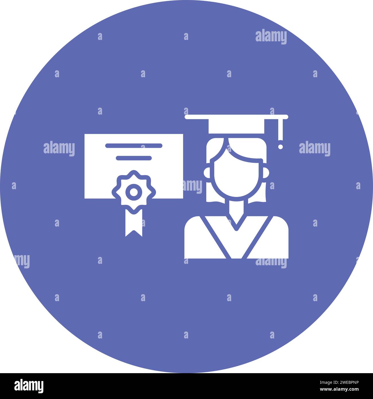 Receiving Diploma icon vector image. Suitable for mobile application web application and print media. Stock Vector