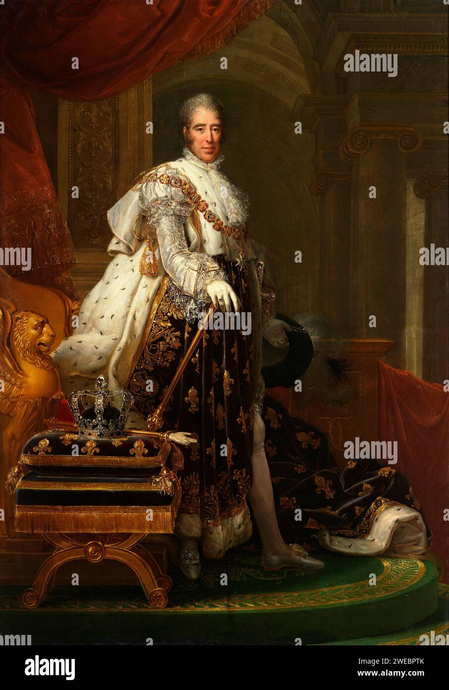 Charles X (1757 – 1836) King of France (1824 - 1830) Painting by François Gérard Stock Photo