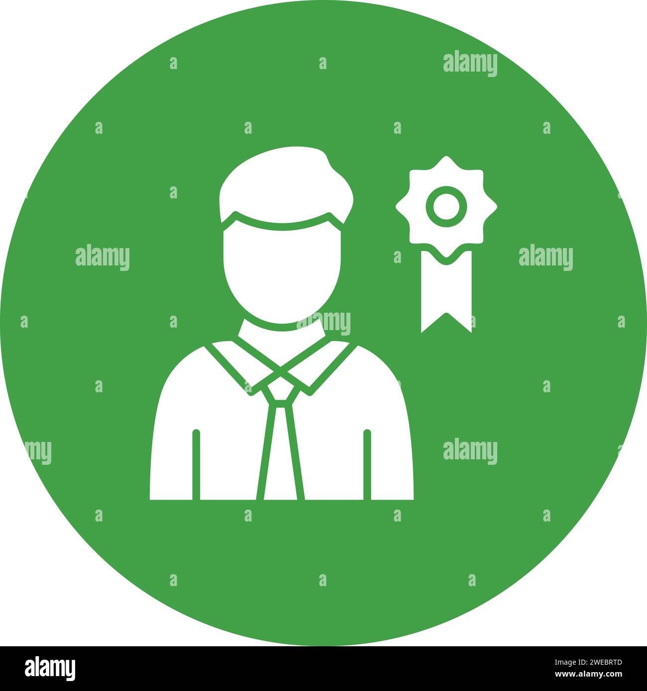 Reputation icon vector image. Suitable for mobile application web application and print media. Stock Vector