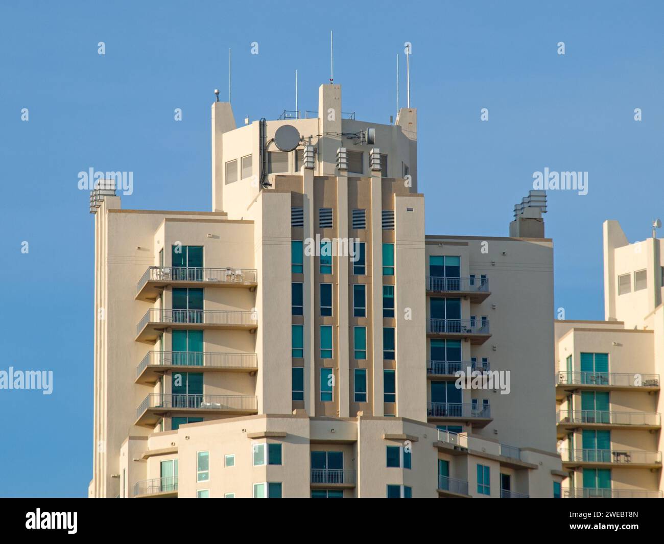 Miami, Florida, United States December 5, 2023 Apartments in a