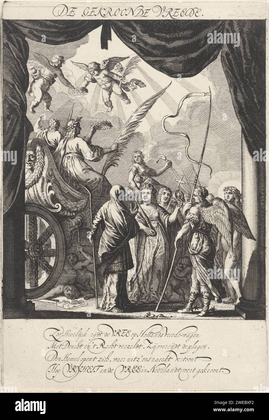 Performance of De Crowned Peace, 1648, Salomon Savery, After Isaac ...