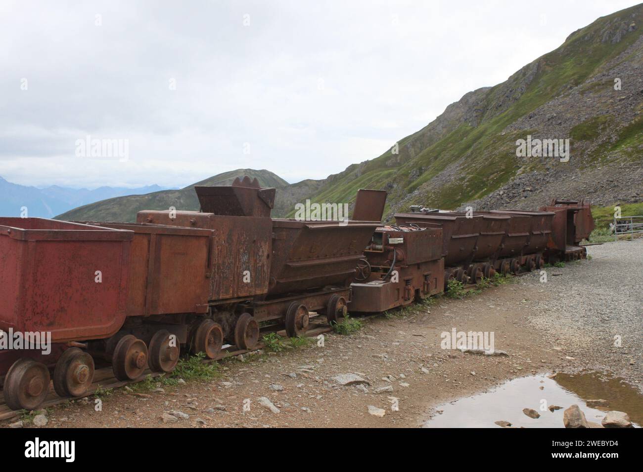 Abandoned gold mine Hatcher Pass, Alaska Stock Photo - Alamy