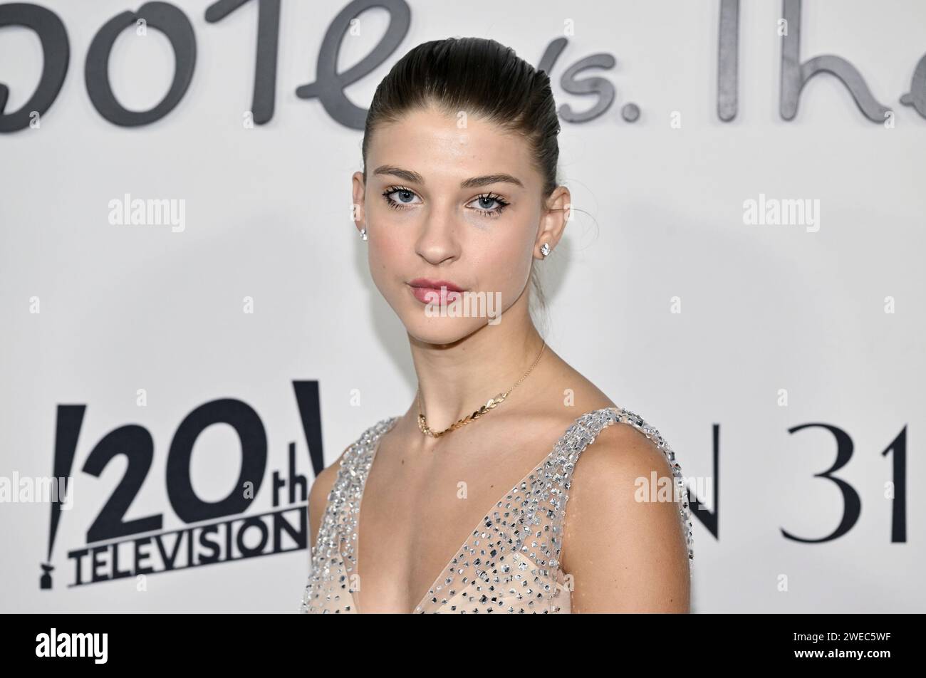 Phoebe Gates attends the premiere of FX's "Feud Capote Vs. The Swans