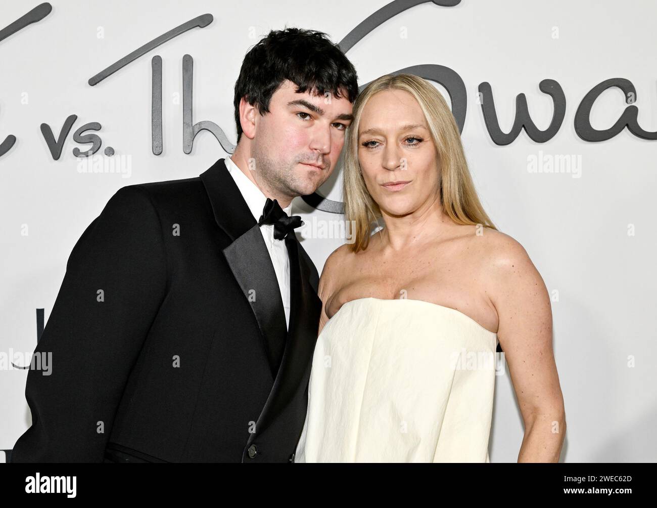Chloe Sevigny, right, and husband Siniša Mačković attend the premiere
