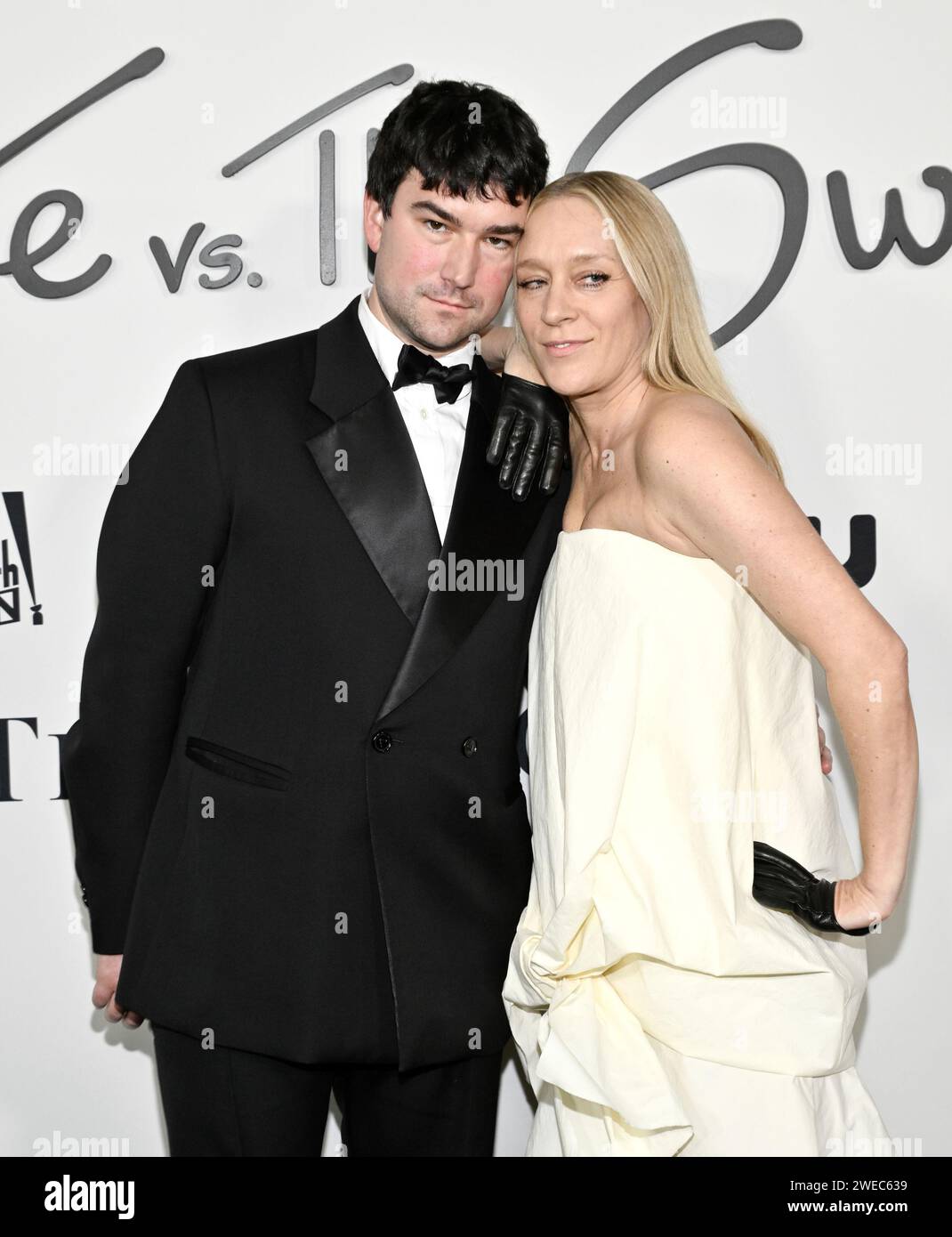 Chloe Sevigny, right, and husband Siniša Mačković attend the premiere