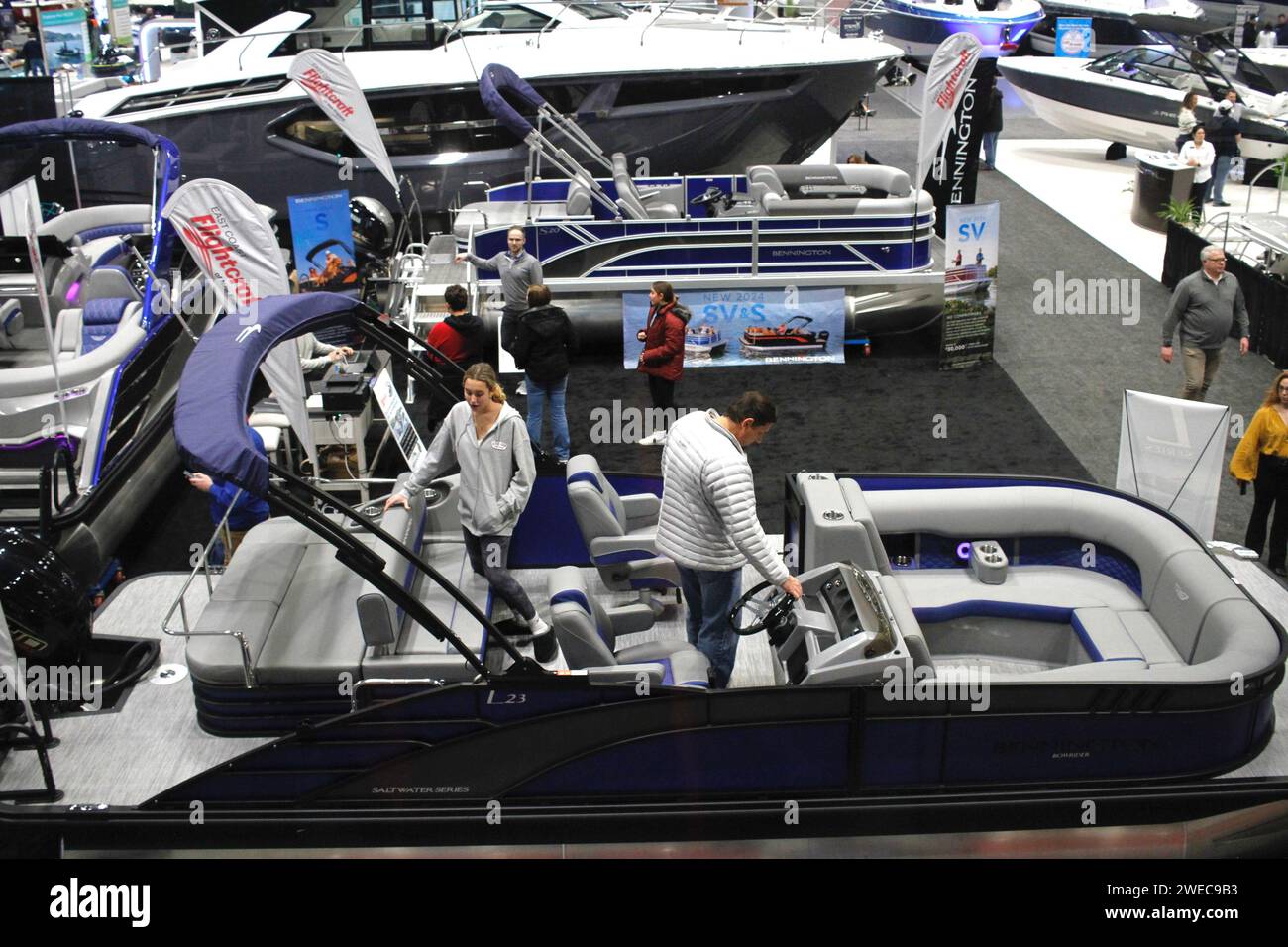 January 24, 2024, New York City, New York (NEW) The New York Boat Show