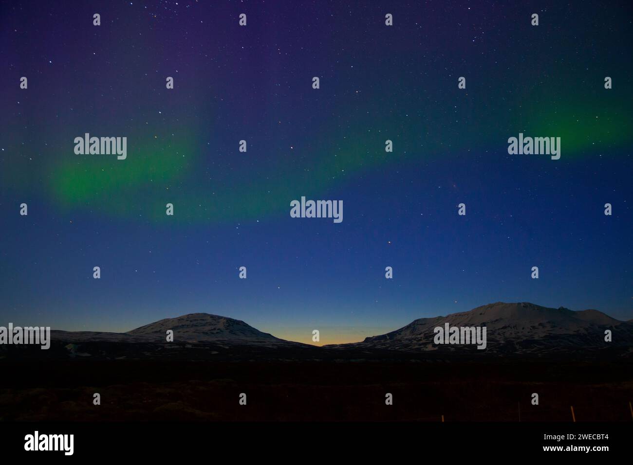 Beautiful Image of the Northern Lights in Iceland Aurora Borealis Stock ...