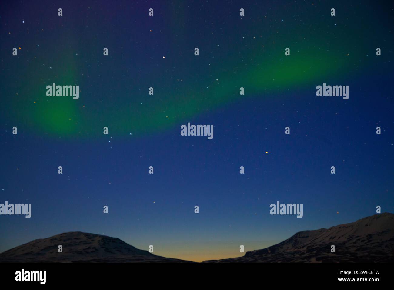Beautiful Image of the Northern Lights in Iceland Aurora Borealis Stock ...