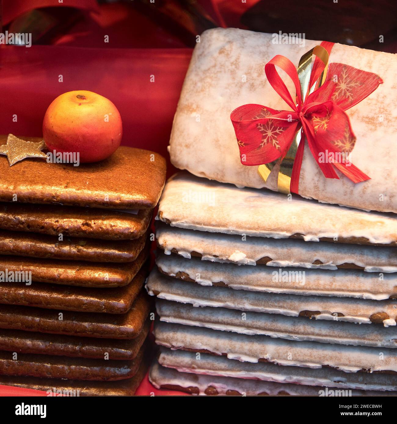Aachener Printen on the Christmas market, Germany, North Rhine-Westphalia, Aix-la-Chapelle Stock Photo