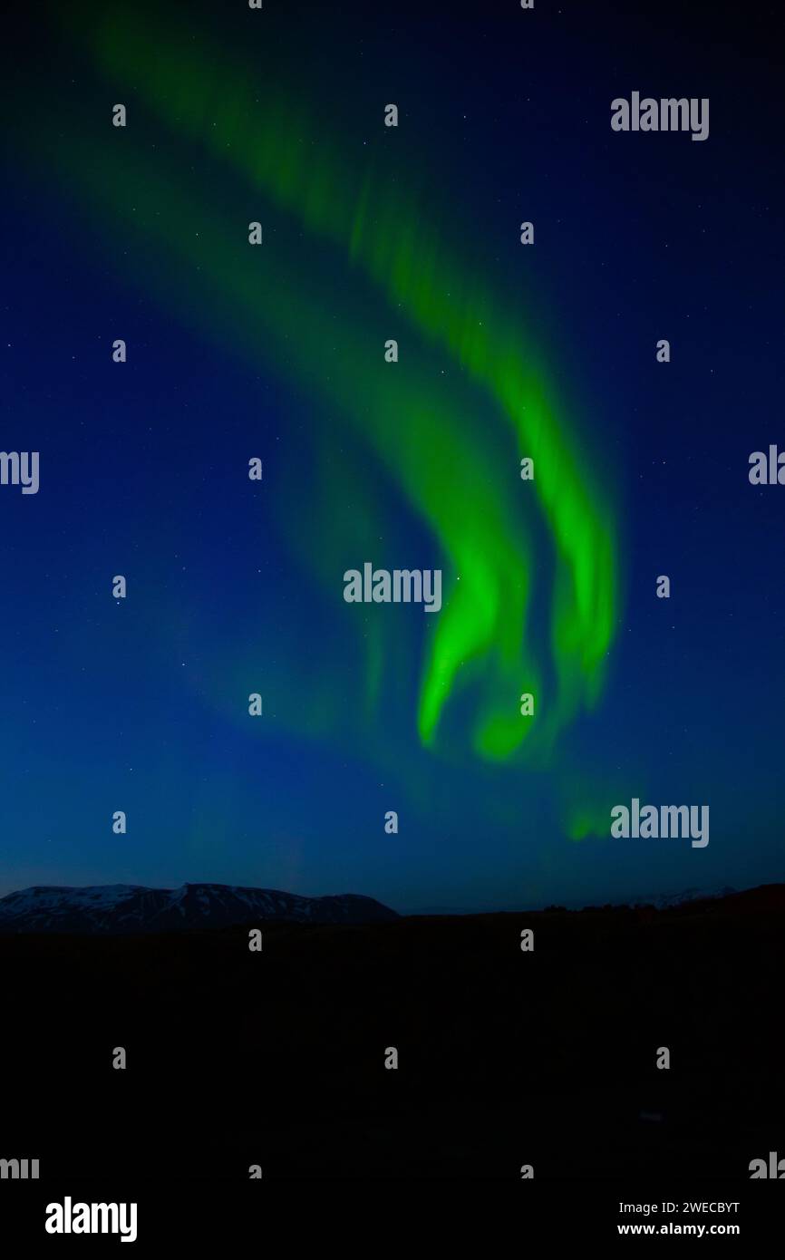 Beautiful Image of the Northern Lights in Iceland Aurora Borealis Stock ...