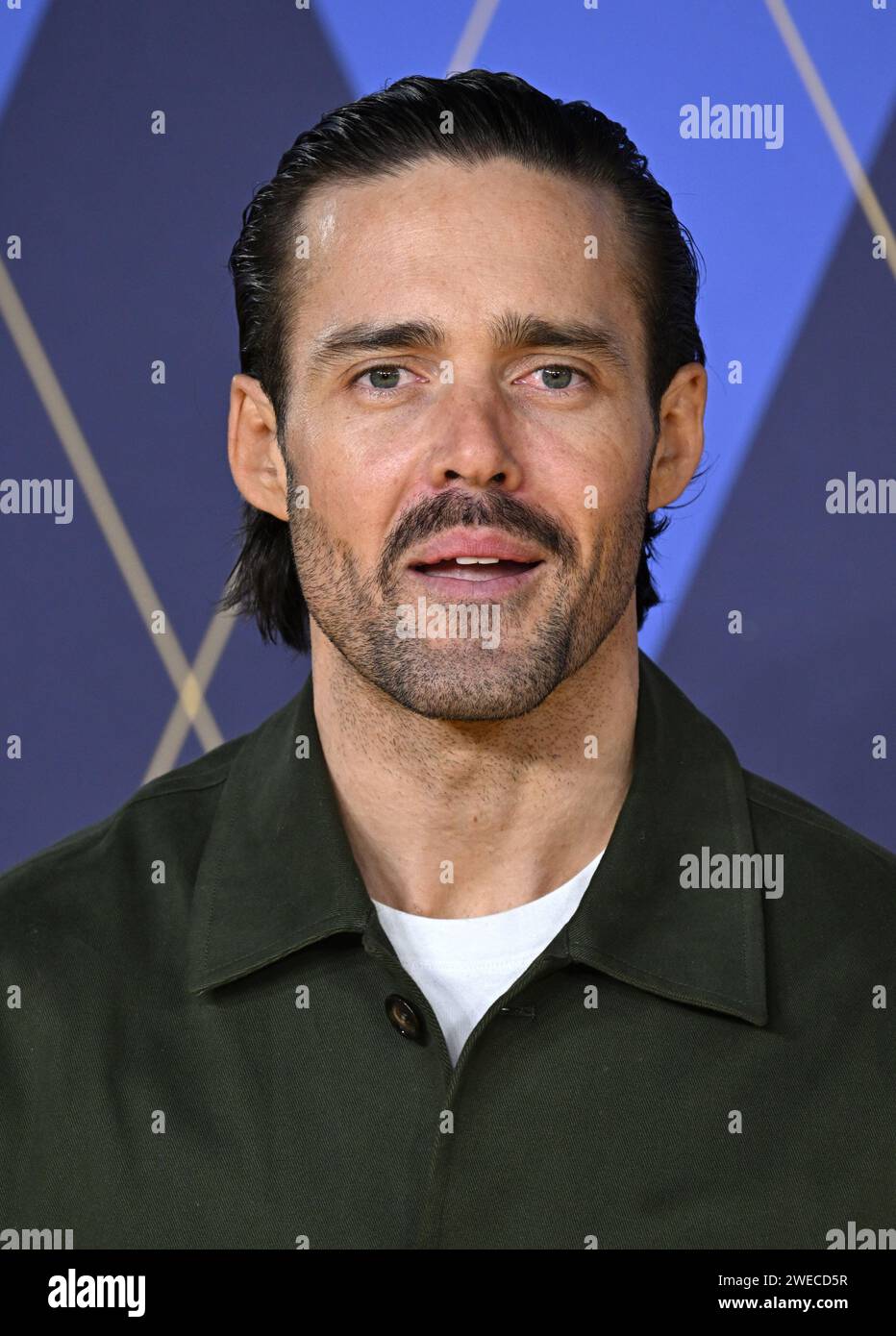 London, UK. January 24th, 2024. Spencer Matthews arriving at the