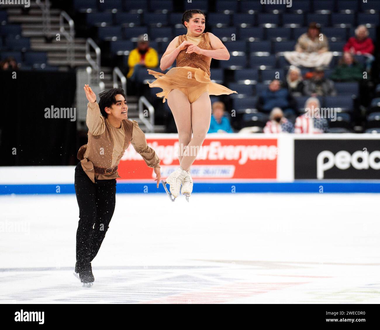 Columbus, Ohio, United States. 24nd January, 2024. Olivia Flores and