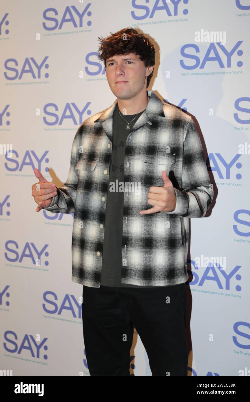 Ny, USA. 22nd Jan, 2024. New York, USA, January 22, 2024 - Zach Justice ...