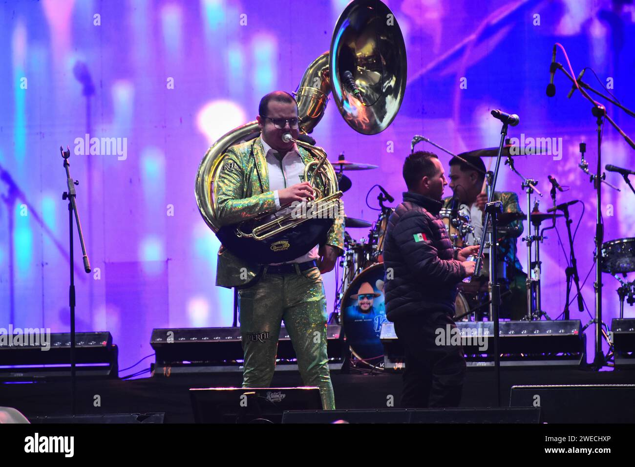 LEON, MEXICO JAN 24 (EDITORIAL USE ONLY) Mexican band Nuevo Perfil