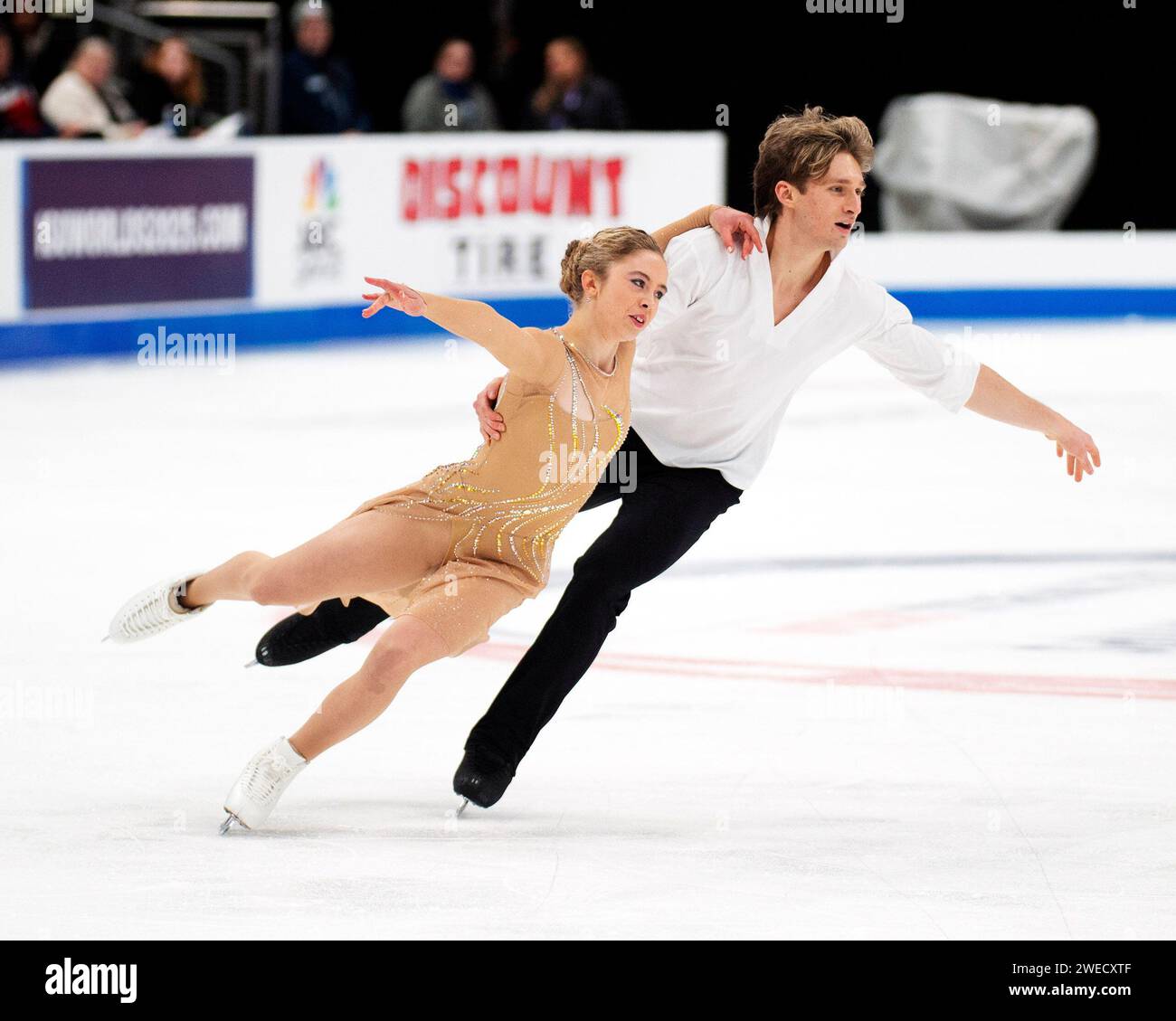 Columbus, Ohio, United States. 24nd January, 2024. Leah Neset and Artem