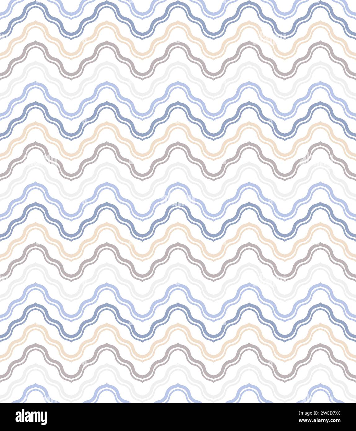 The geometric pattern with wavy lines. Seamless vector background ...