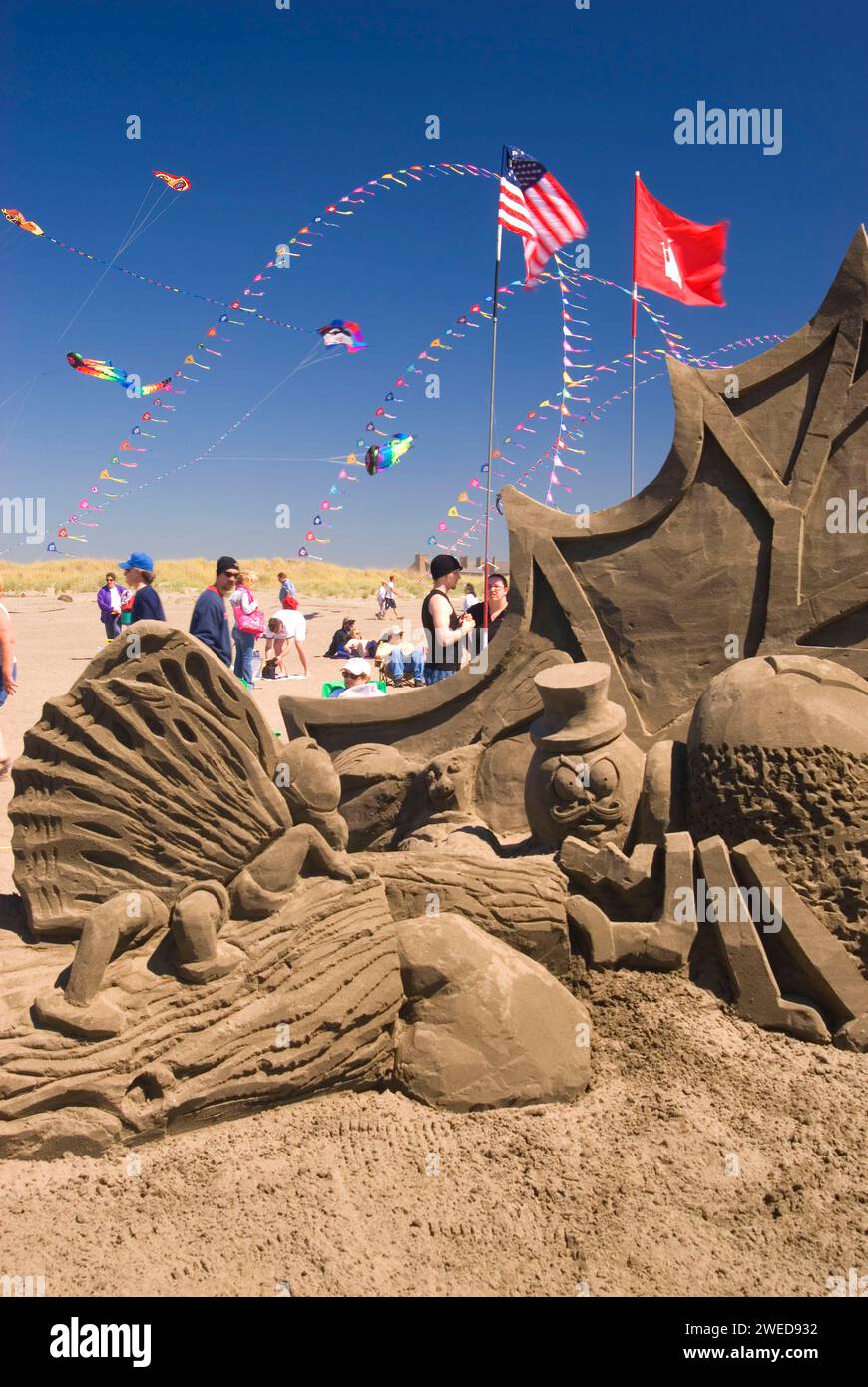 Sandcastle Contest, Sand & Sawdust Festival, Ocean Shores, Washington