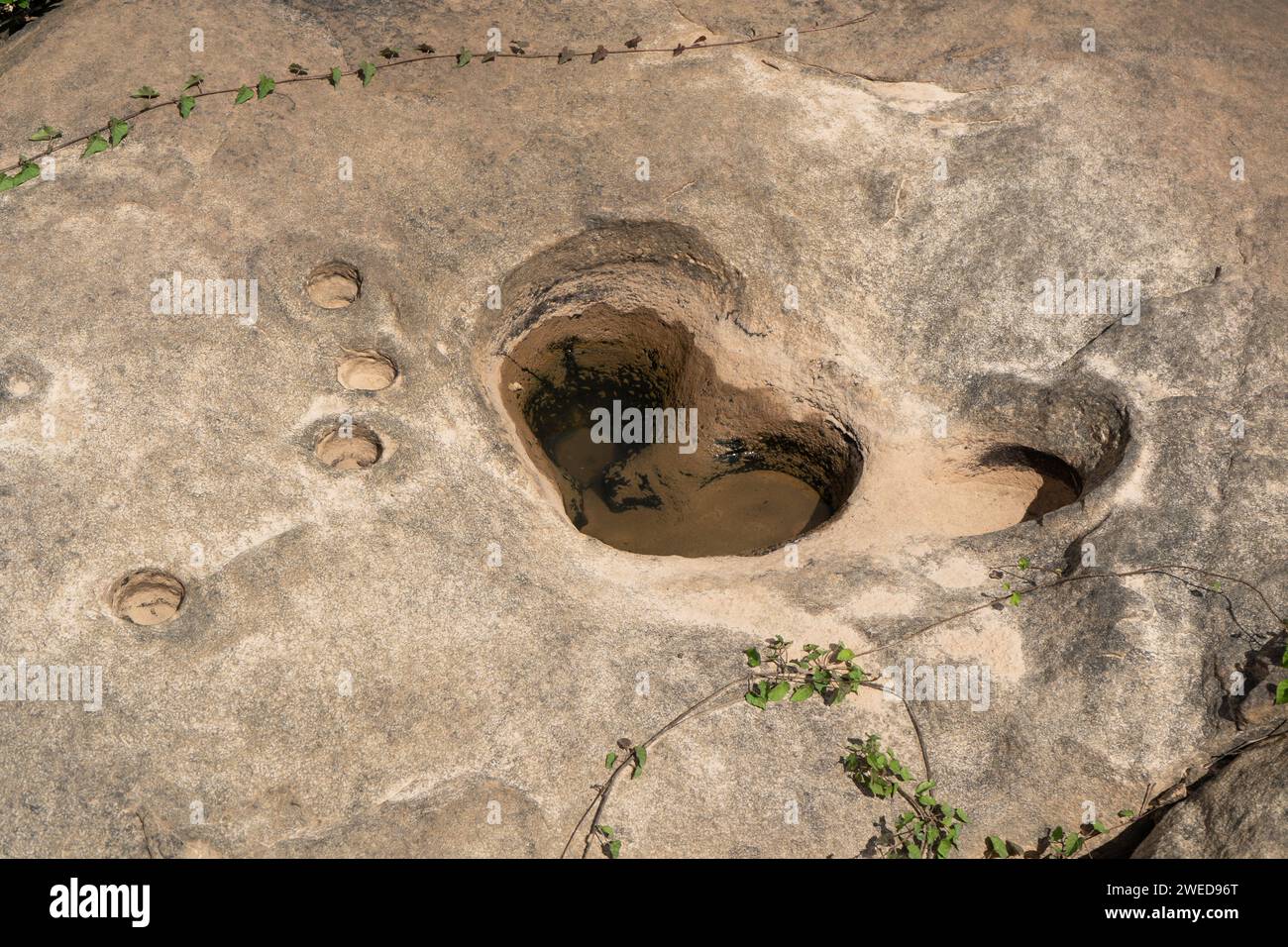 Heart-shaped hole at Kaeng Tana National Park, Ubon Ratchathani, Thailand Stock Photo
