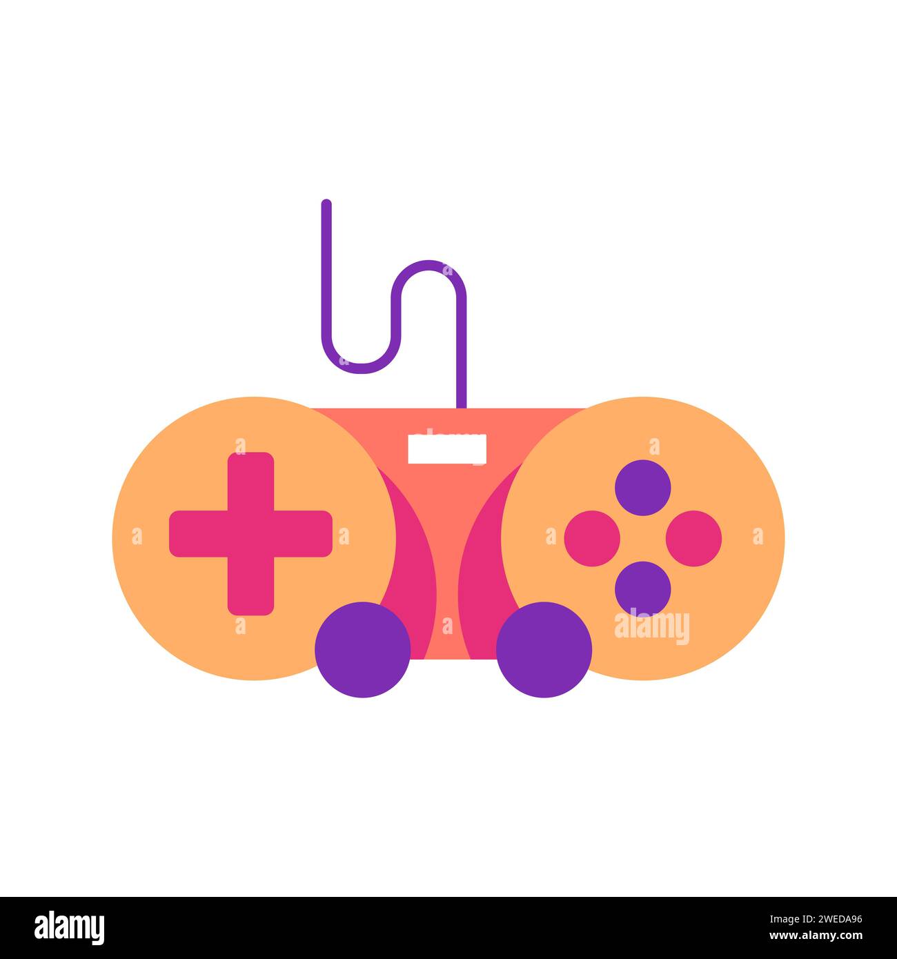 joystick icon element vector illustration in flat style Stock Vector ...