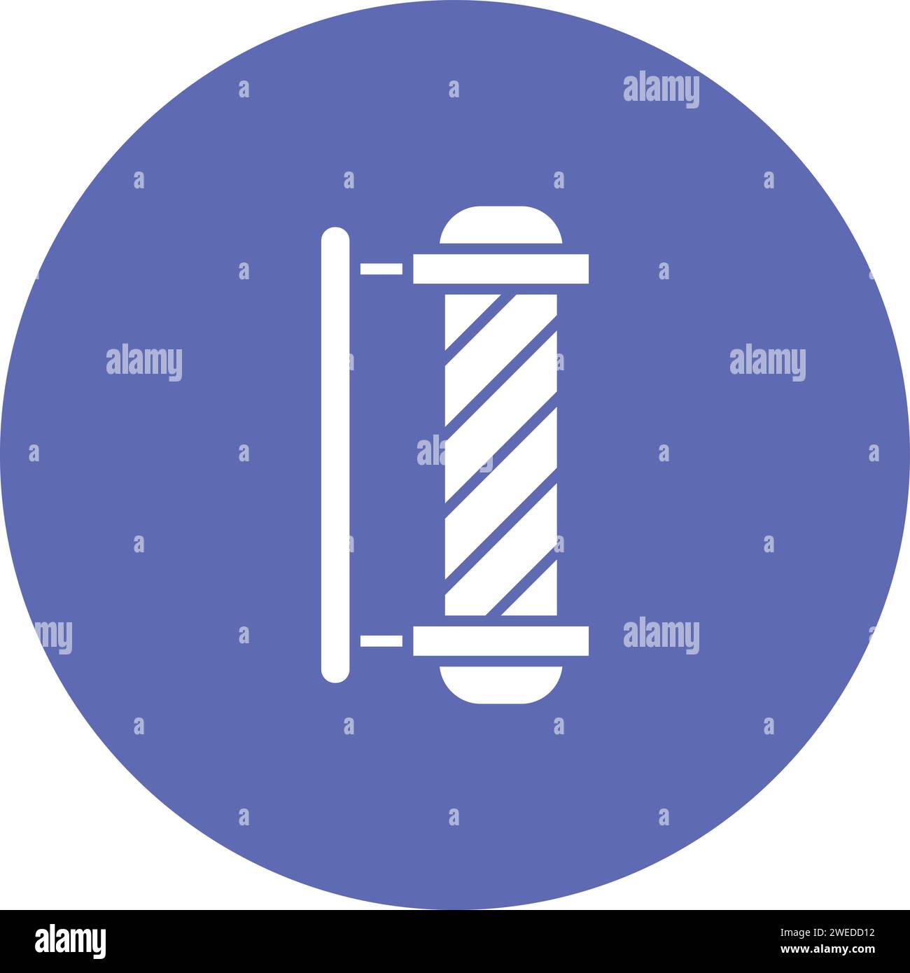 Barber Pole icon vector image. Stock Vector