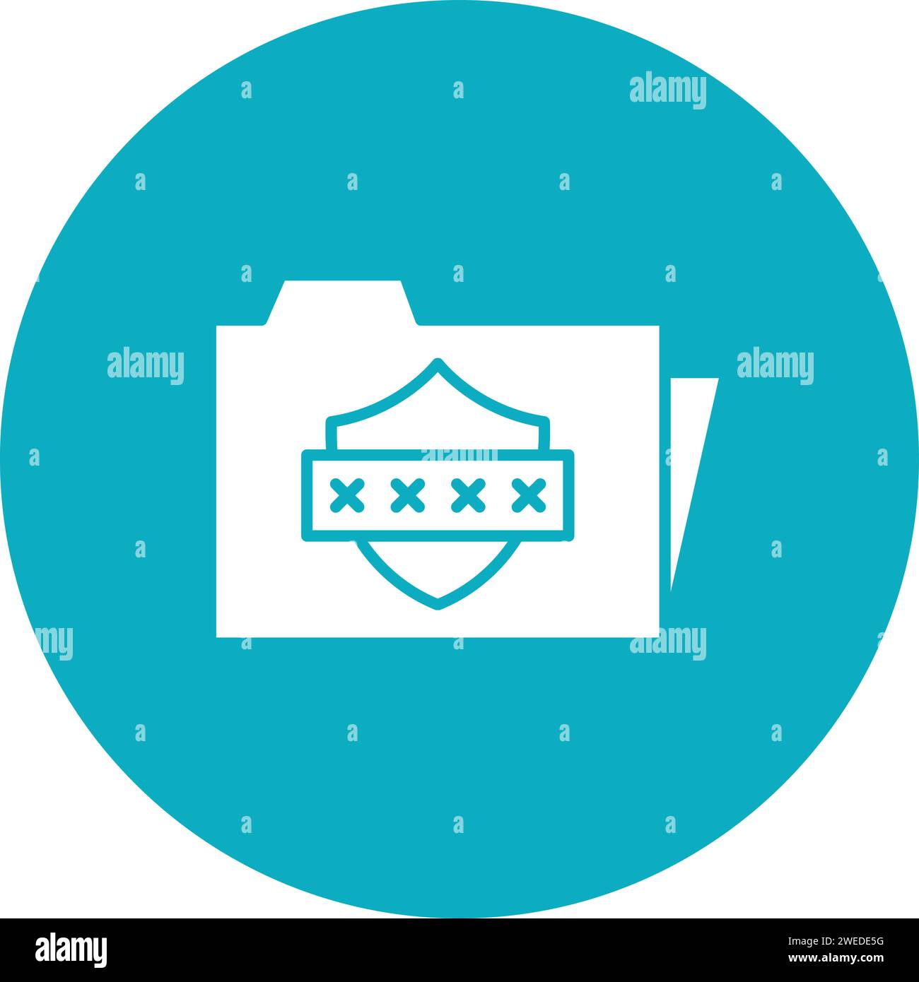 Confidentiality icon vector image. Stock Vector