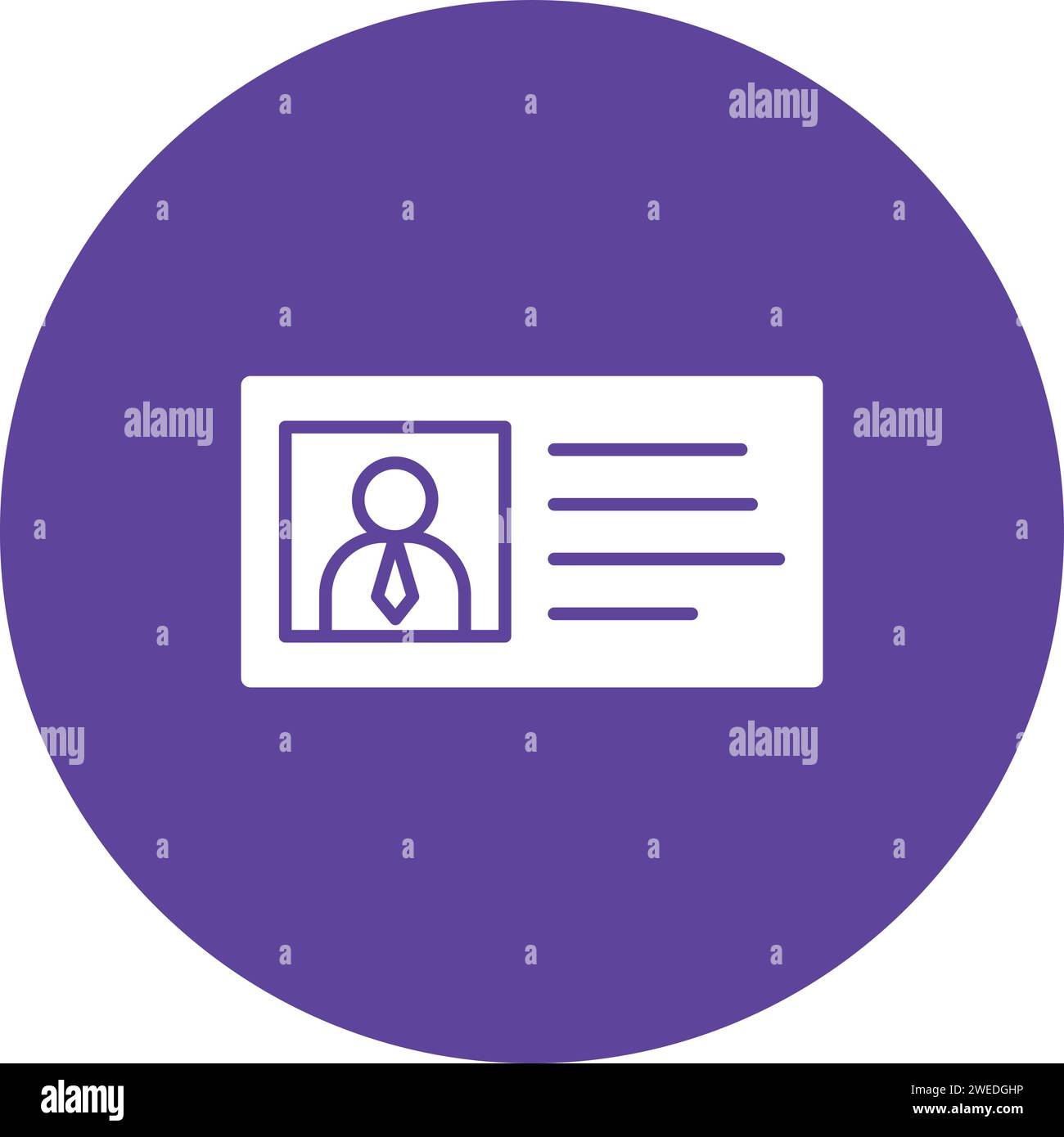 License to work icon vector image. Suitable for mobile application web application and print media. Stock Vector