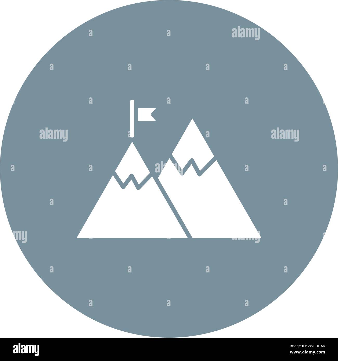 Mission icon vector image. Suitable for mobile application web application and print media. Stock Vector