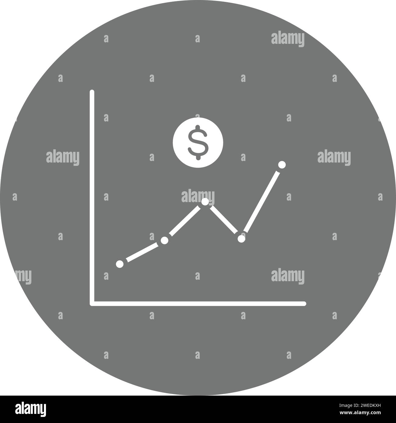 Rise icon vector image Stock Vector Image & Art - Alamy