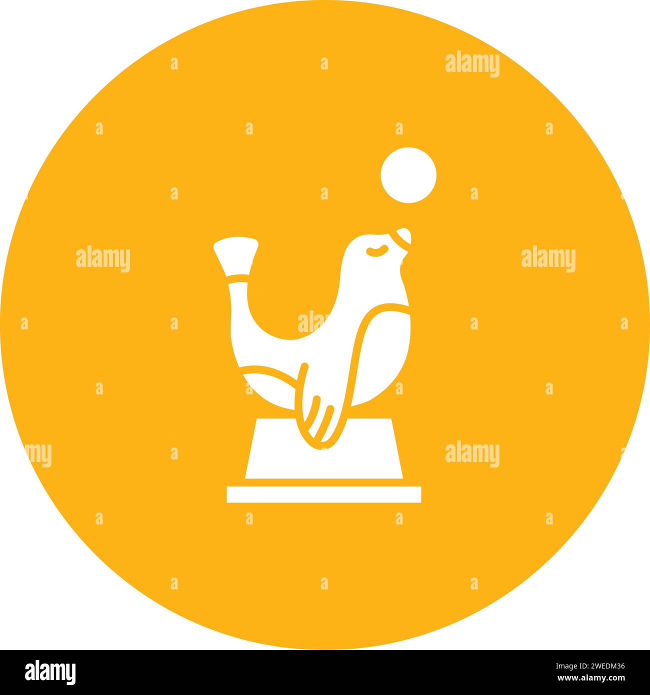 Sea Dog Performing icon vector image. Stock Vector