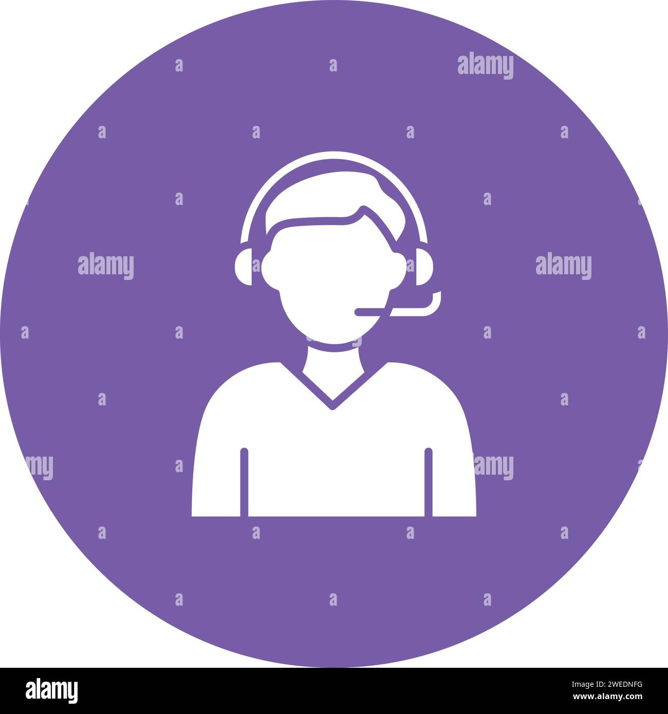 Support Agent icon vector image Stock Vector Image & Art - Alamy