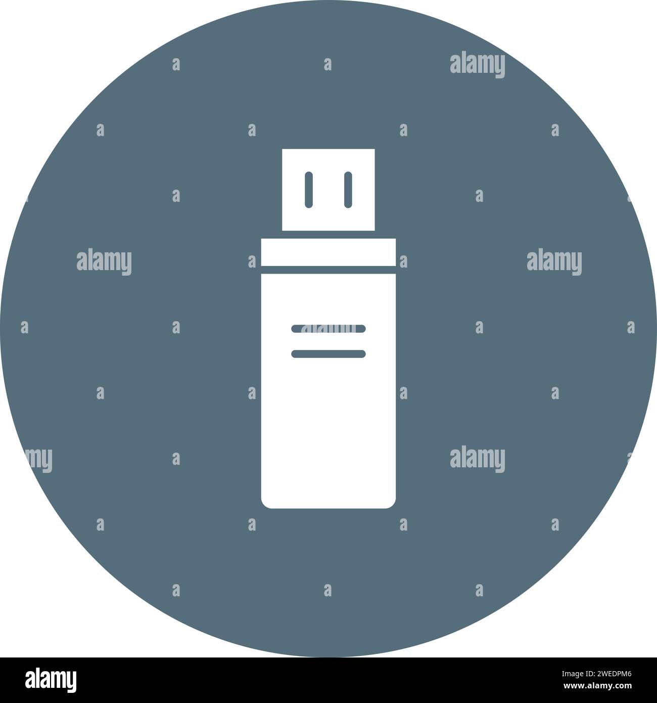 Usb Drive icon vector image. Stock Vector