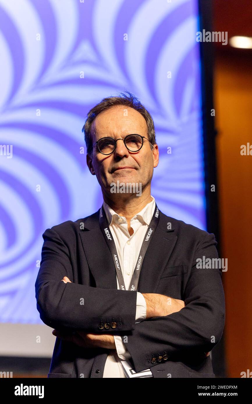 Cannes, France. 24th Jan, 2024. Benoît DESVEAUX (Director of Hopscotch