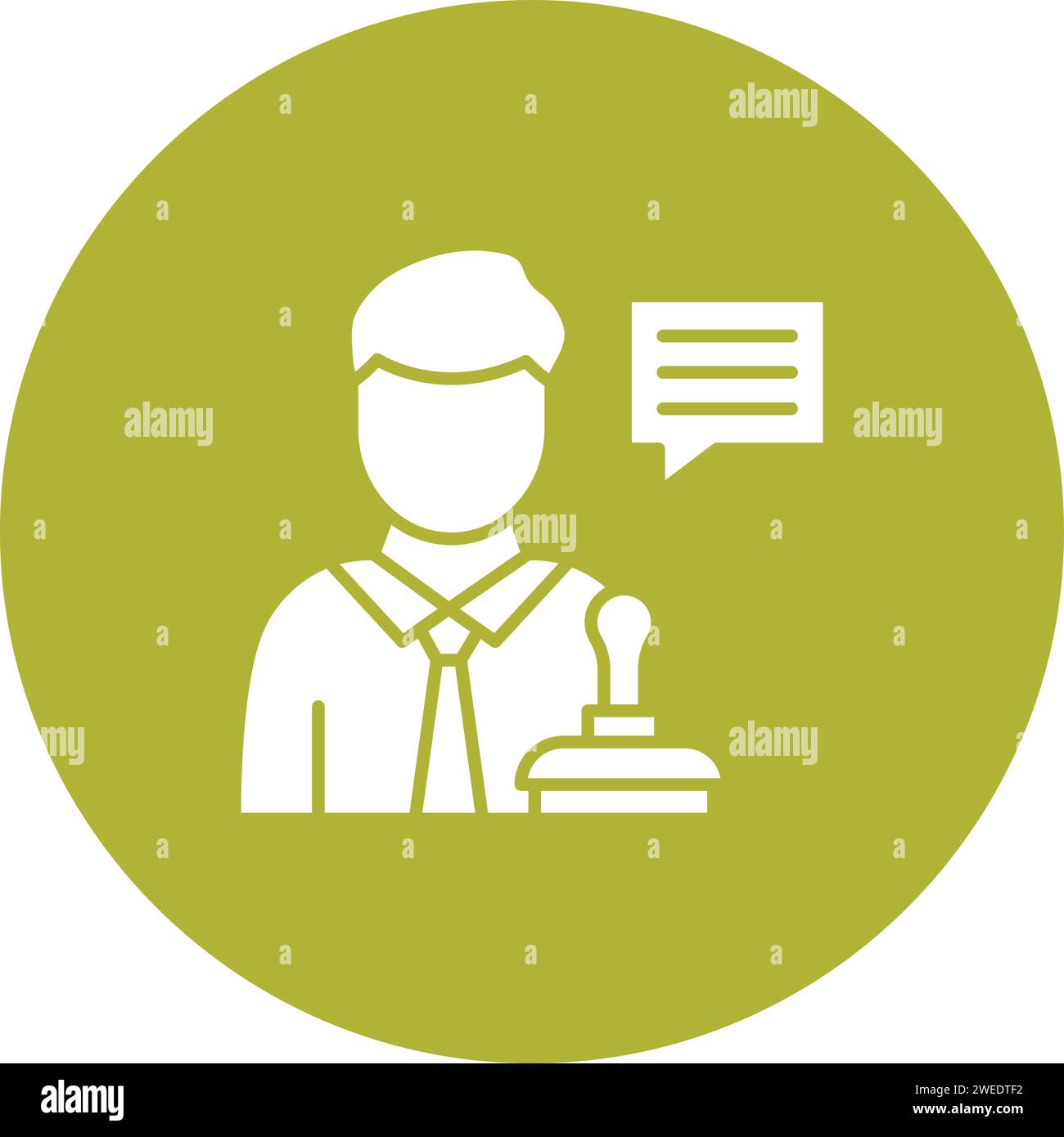 Legal Advisor icon vector image. Stock Vector
