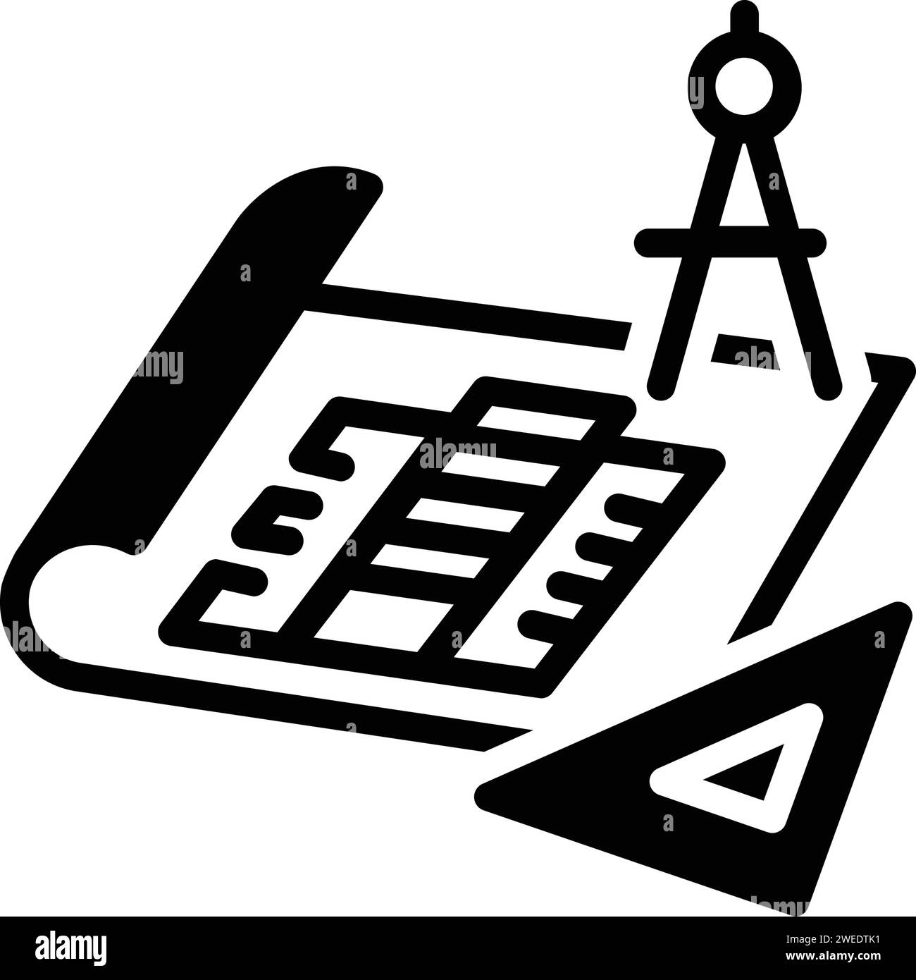 Icon for blueprints Stock Vector