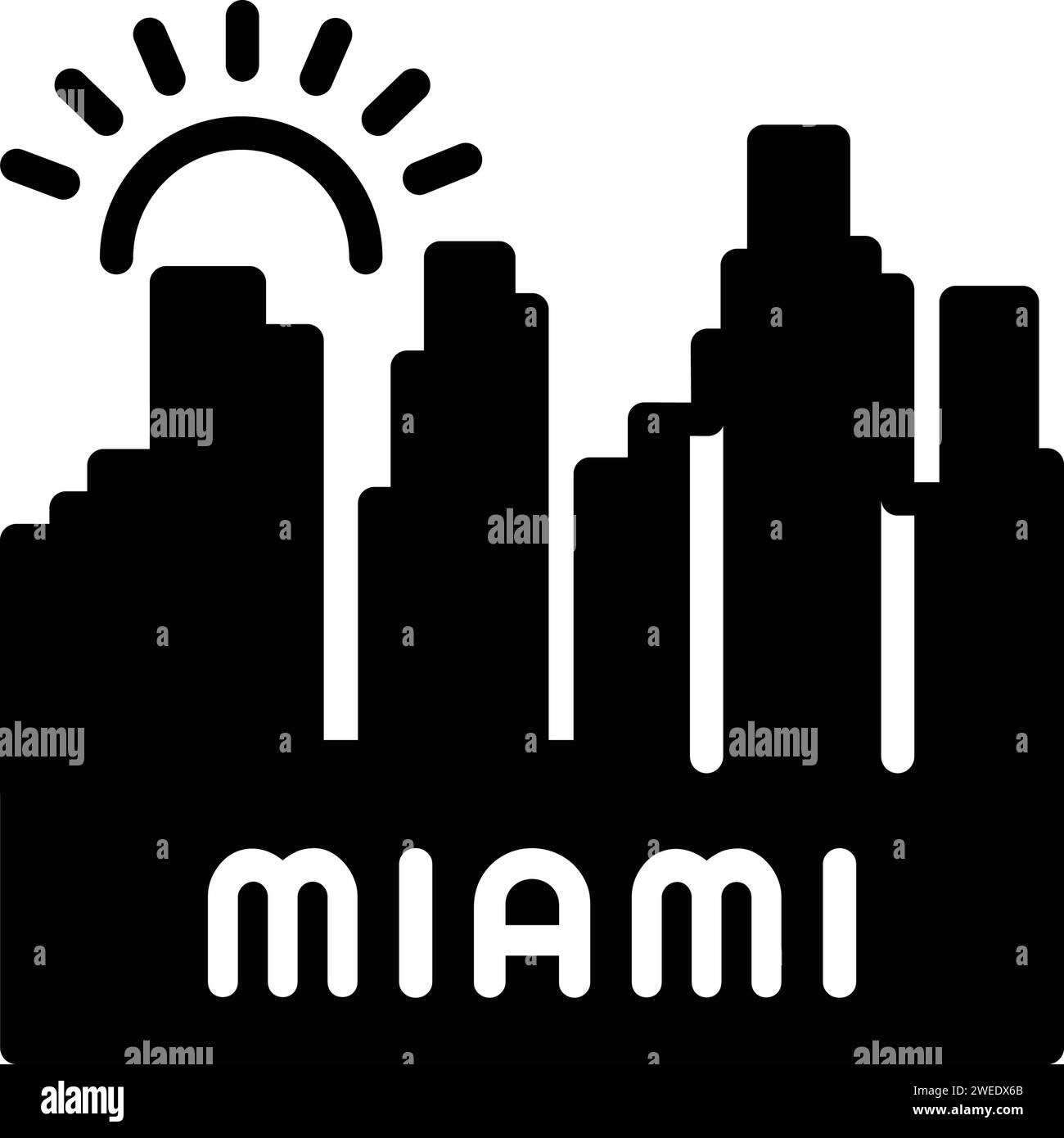 Icon for miami,beach Stock Vector Image & Art - Alamy