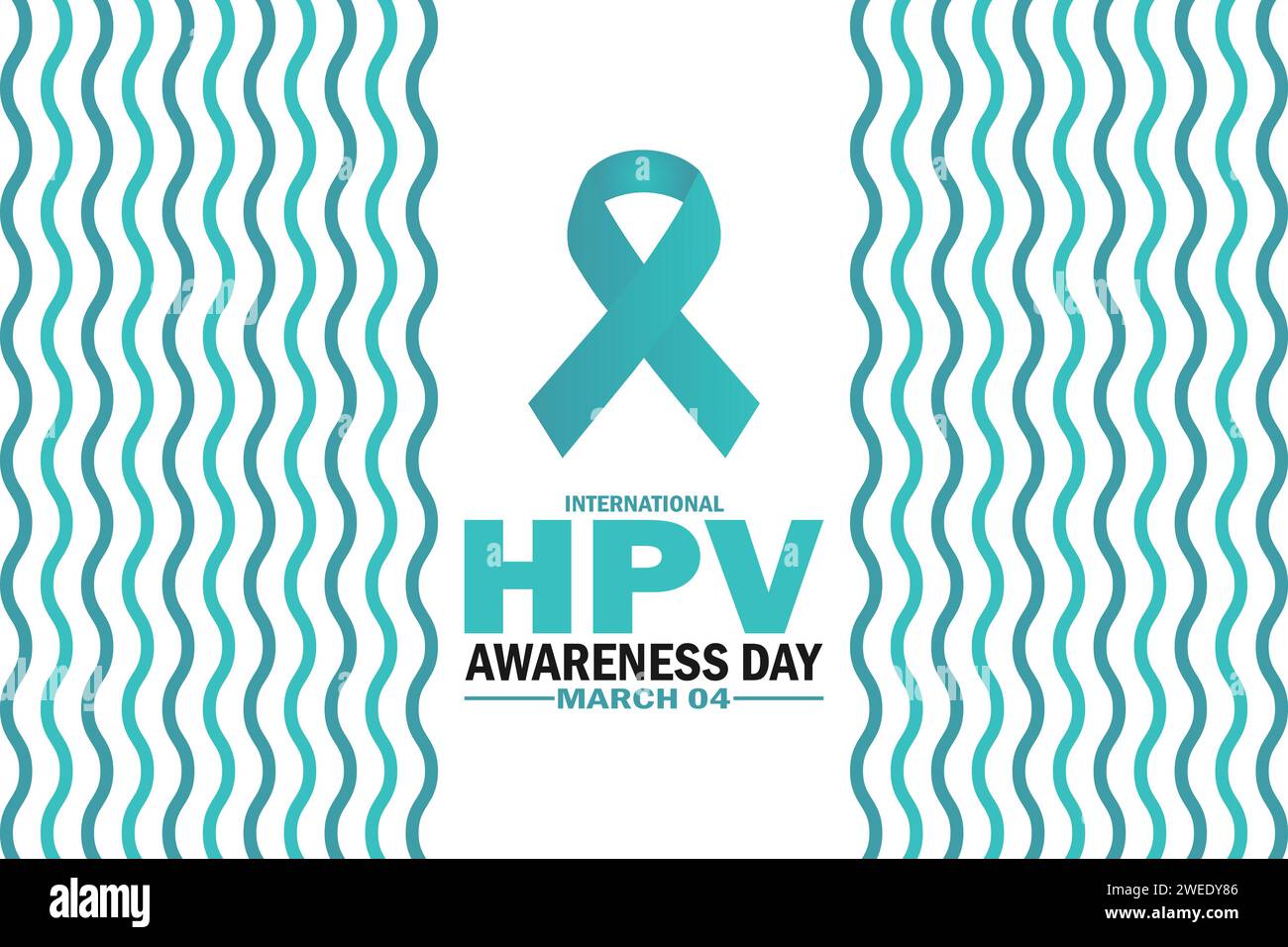 International HPV Awareness Day Vector Template Design Illustration. March 4. Suitable for greeting card, poster and banner Stock Vector