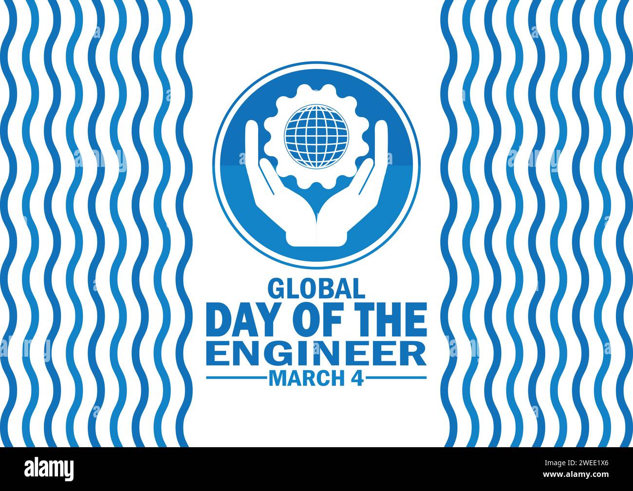 Global Day Of The Engineer. March 4. Holiday concept. Template for