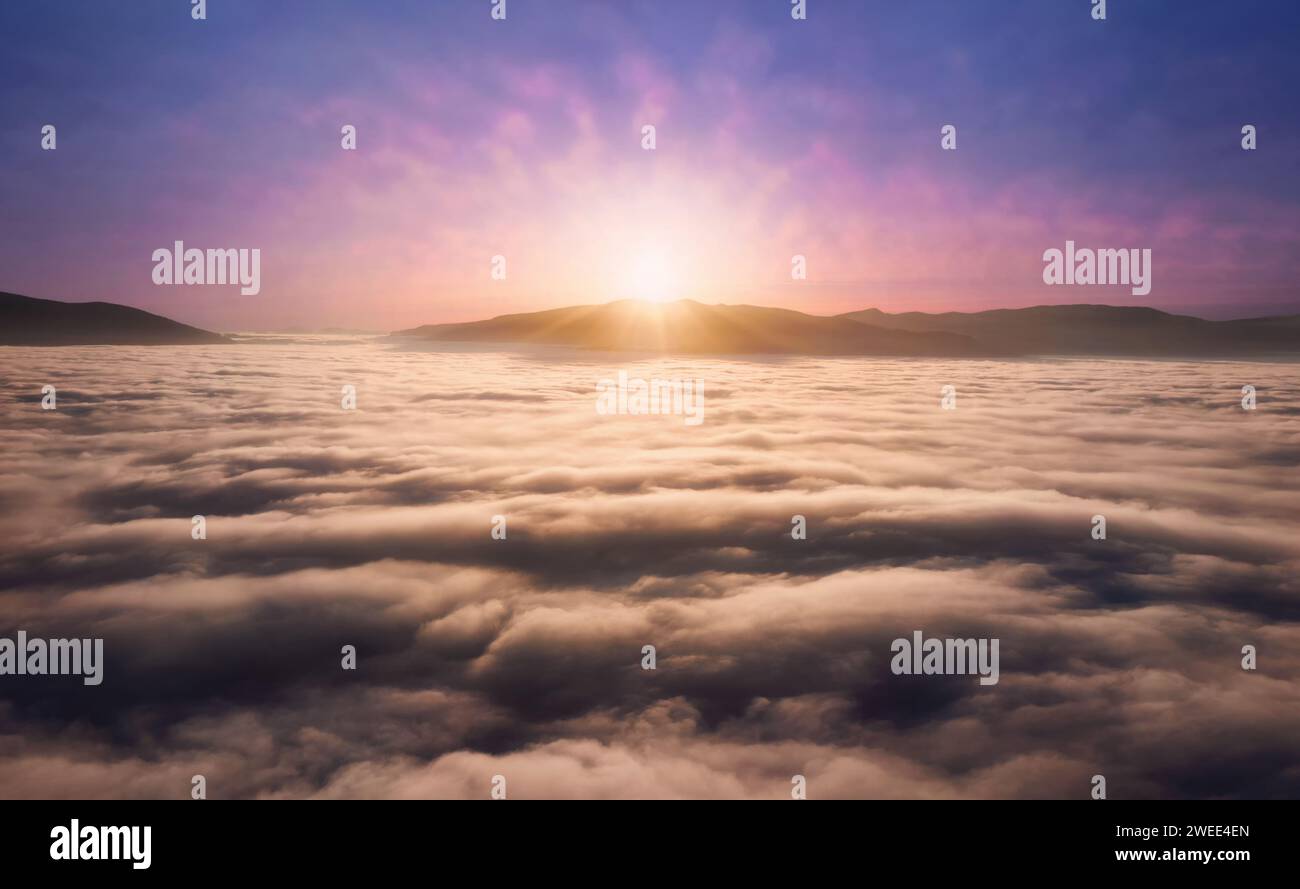 Aerial of fog hi-res stock photography and images - Alamy