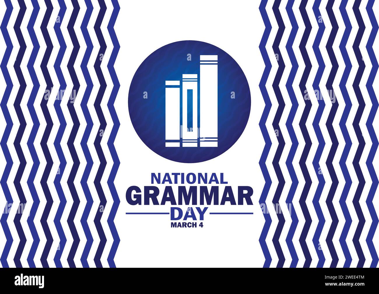 National Grammar Day. March 4. Holiday concept. Template for background