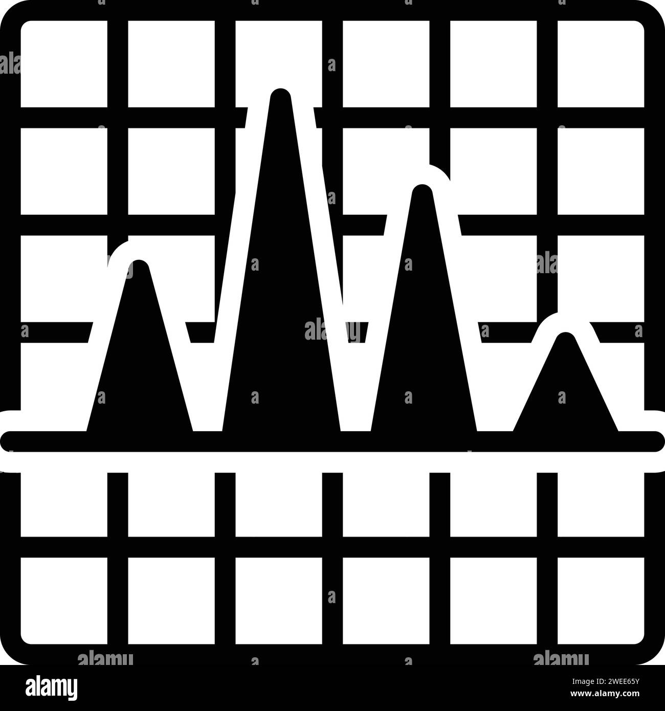 Icon for chromatography,chromatograpy Stock Vector