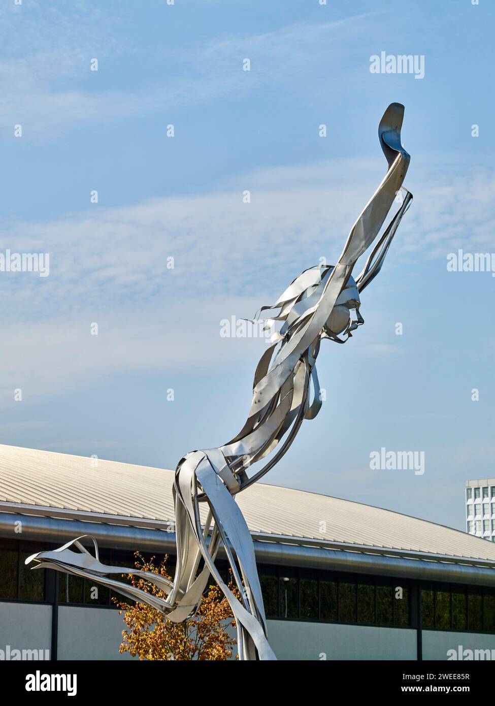 Harlow shopping centre sculpture Stock Photo - Alamy