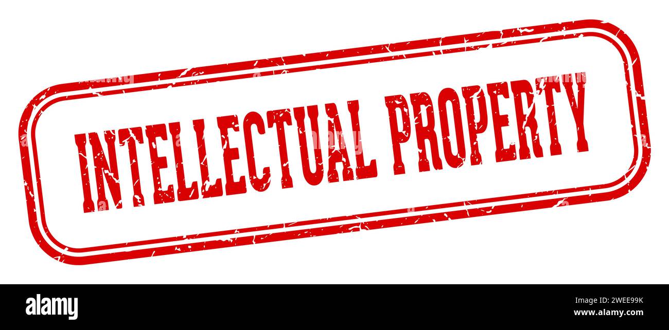 intellectual property stamp. intellectual property rectangular stamp ...