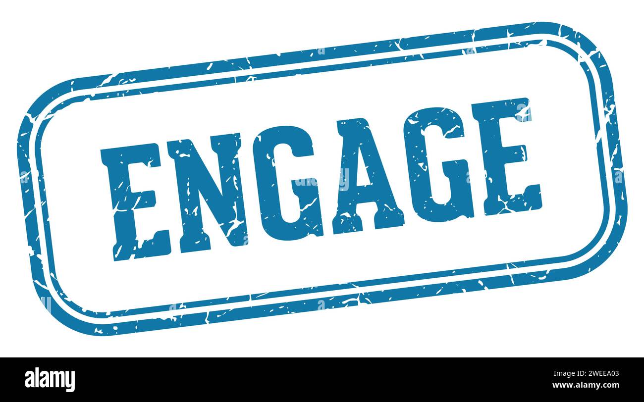 engage stamp. engage rectangular stamp isolated on white background Stock Vector Image & Art Alamy