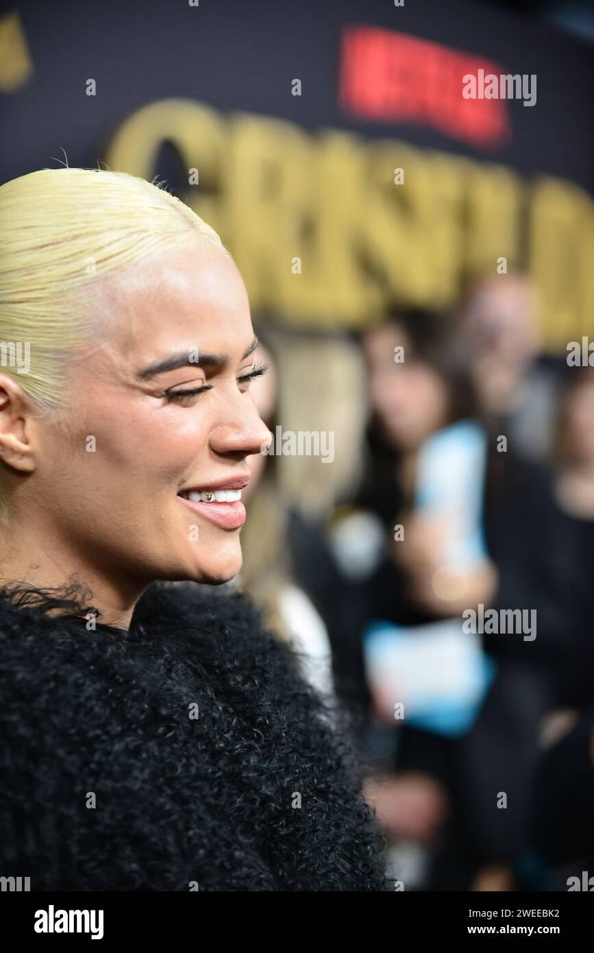 MIAMI BEACH, FLORIDA JANUARY 23 Karol G attends the Netflix Limited