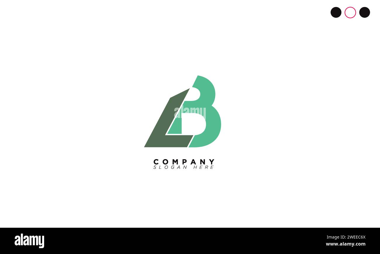 LB Alphabet letters Initials Monogram logo Stock Vector