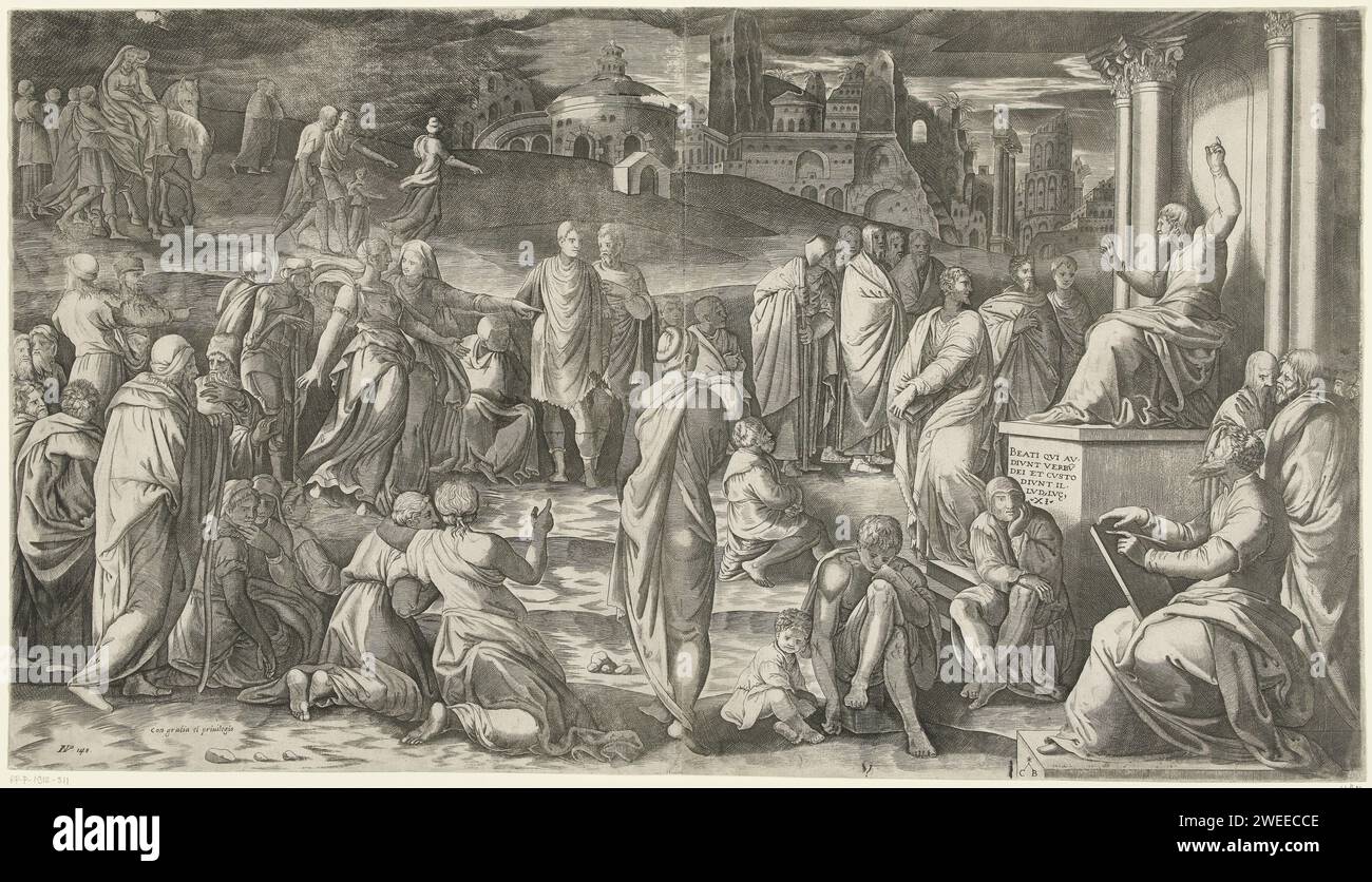 Christ preaches for the people, Cornelis Bos, in or after 1537 - Before ...