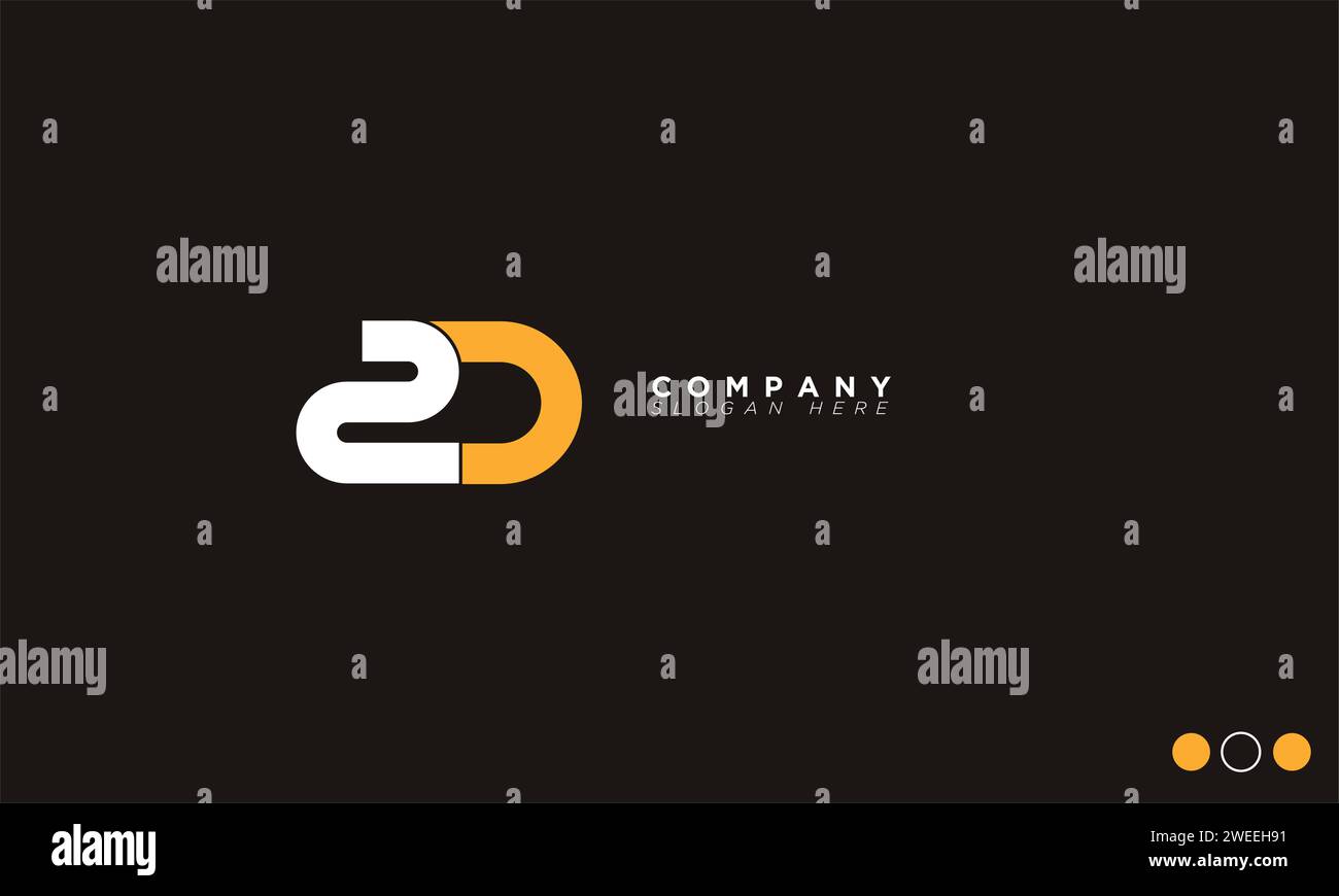 SD Alphabet letters Initials Monogram logo Stock Vector